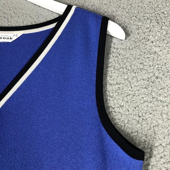 Exclusively Misook Women's Medium Tank Top Classic Knit V-Neck Career Stretch - Picture 5 of 10